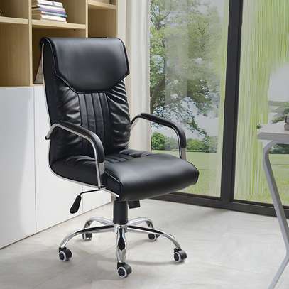 Office Chair: Ergonomic Modern High Back Fixed Arm Chair image 1