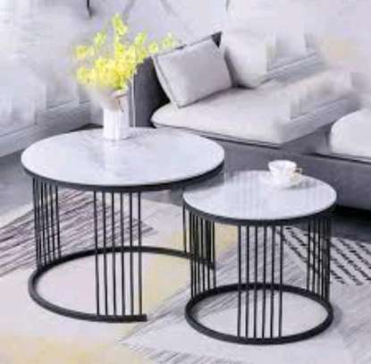 Pure Marble nesting Tables reinforced frame image 3