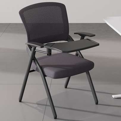 Office Chair : Foldable  Black Conference Office Chair image 8