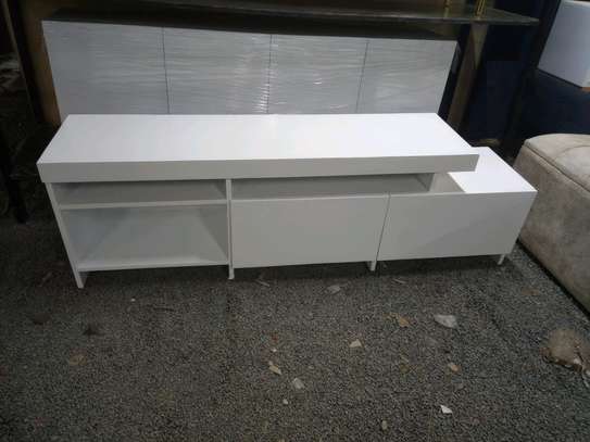 TV stand made by hand wood image 3