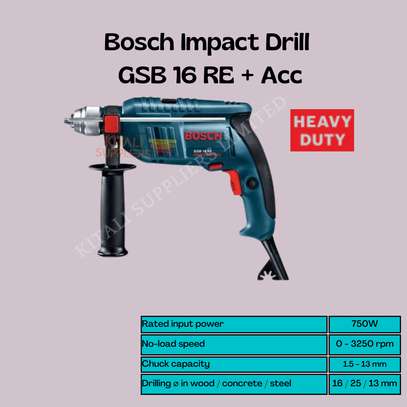 Bosch Heavy Duty Impact Drill GSB 16 RE + Acc image 1