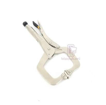 11 inch 280mm Locking Pliers C Clamp with Swivel Pad Tips image 4