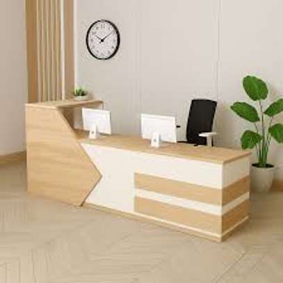 Professional Front Desk – Modern MDF Design [2.4M] image 5