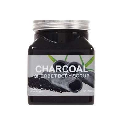 Wokali Charcoal Sherbet Body Scrub- 500ml image 1