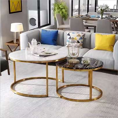 Coffee Table: Modern Round Coffee Table For Small Space image 5