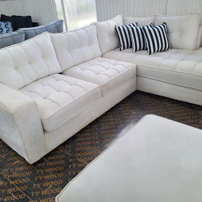 L seet with spring cushion pillow fiber image 2