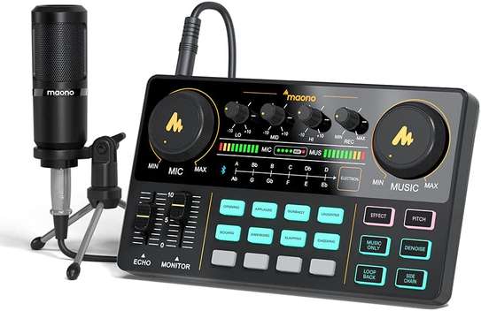 Audio Interface with DJ Mixer and Sound Card image 1