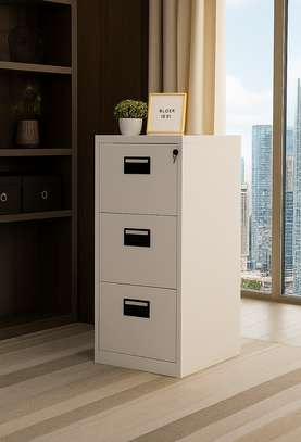 3-drawer office filling cabinet image 1