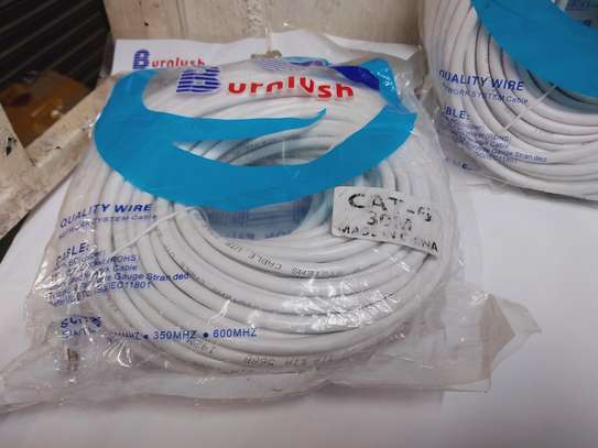 Grey 30m Cat6 Ethernet Cable – Patch Cable RJ45 UTP image 1