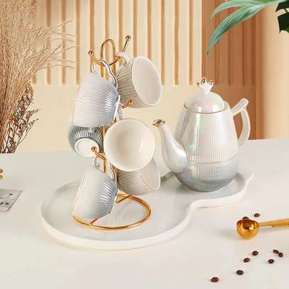 Ceramic tea kettle set image 8