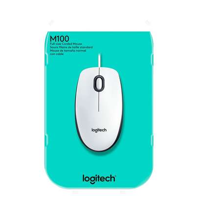 logitech usb optical mouse - m100 image 1
