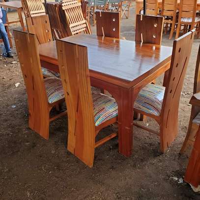 Pure Mahogany Wood Dining Sets - 6 Seater image 1