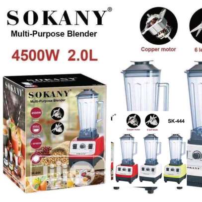 Sokany commercial blender 4500watts 2l jug image 1