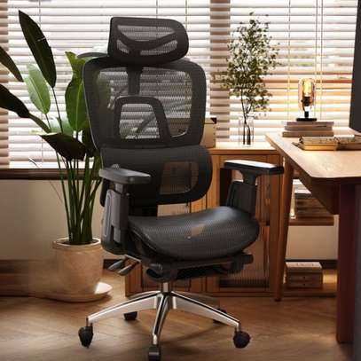 Office Chair : Orthopedic Black Office Adjustable Chair image 1