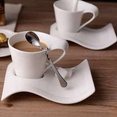6 pieces porcelain swag cup set with saucer image 1