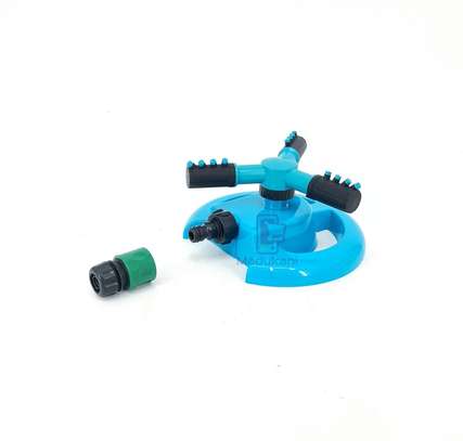 4 Nozzle 3 Arm Rotary Lawn Sprinkler w/Quick Connector image 2