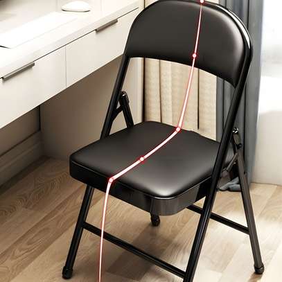 Office Chair: Elegant Modern Black Steel Conference Chair image 5