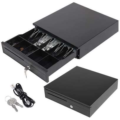 Cash Drawer With Black Finish For POS Syste image 1