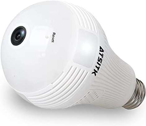 Bulb Lamp CCTV Camera 1080P HD image 1