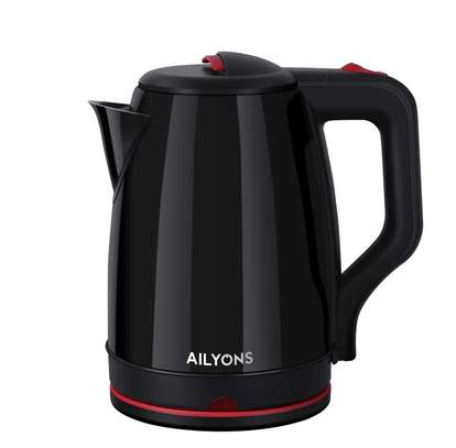 AILYONS FK-0310 Stainless Steel 2.2L Electric Kettle-Black image 1