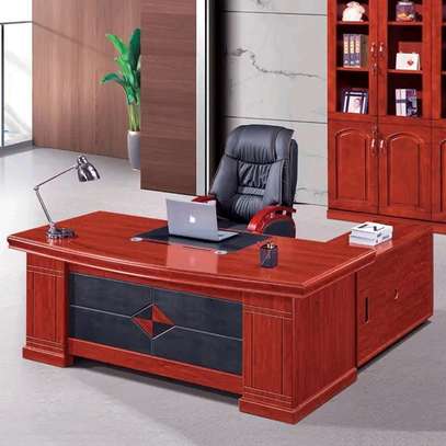 1800mm mahogany executive desk image 1
