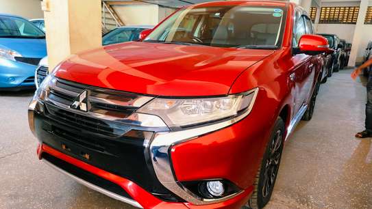 Mitsubishi outlander PHEV hybrid red 2017 image 3
