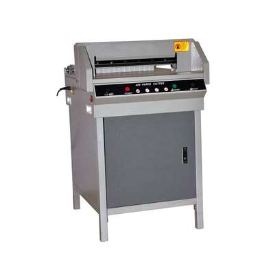 450v stack electric guillotine paper cutter , paper cutting machine image 1