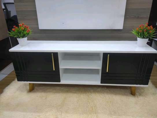 55 inch long black tv stand image 1