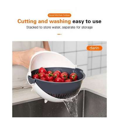 9 In 1 Vegetable Cutter With Drain Basket image 4