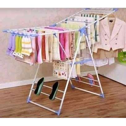 Foldable/Portable Clothes Drying And Hanging Rack image 1