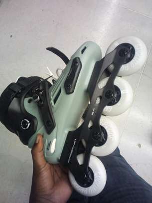 High quality hard boot roller skates with brake image 1