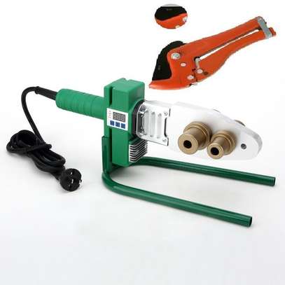 PPR Pipe Welding Machine Tube Electric Heating Hot Melt Tool Kit+ FREE VINYL CUTTER green in colour image 1