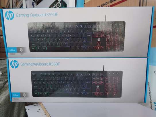 HP Gaming Keyboard K500F With Mixed Color Lighting image 2