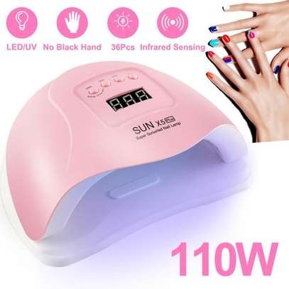 sun X5 Plus 110W UV LED Nail Lamp Machine - Pink image 1