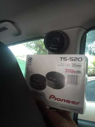 Original Pioneer TS-S20 200w High-Power Component Dome Tweeter fitted in Honda odyssey image 1