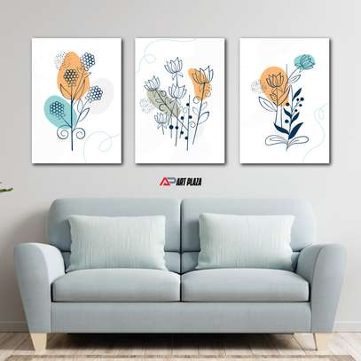 Floral living room wall hangings image 1