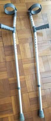 Two Elbow Crutches - Adjustable (almost new) image 1