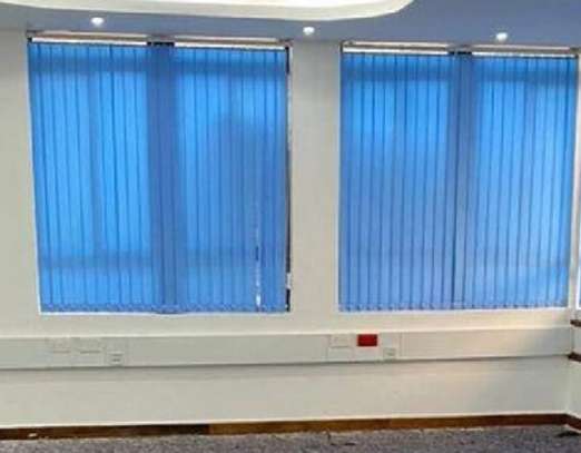 stylish blue office blinds image 1