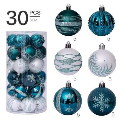 30pcs Christmas tree balls image 4
