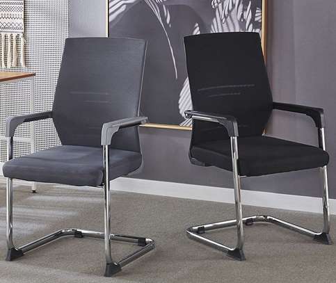 Office Chair: Strong Mesh Metallic Chair image 1