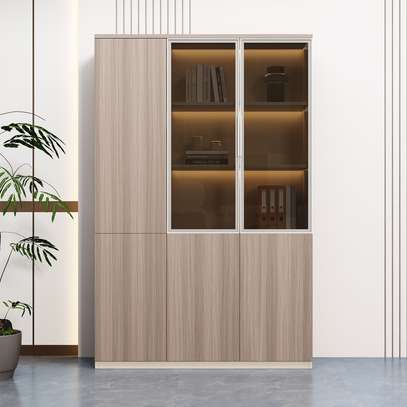 File Cabinet: 3-Door Modern Luxury MDF Board File Cabinet image 1