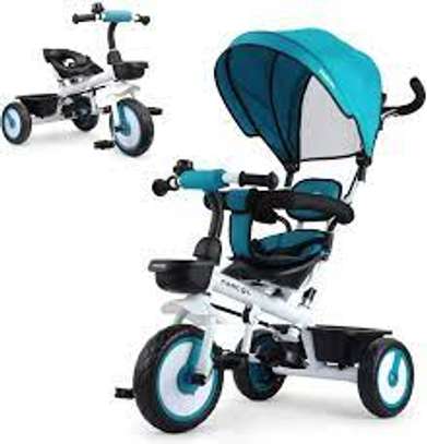 Toddler Trike 4 in 1 Kids Tricycle with Pushing Handle image 1