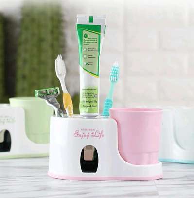 Toothbrush holder with toothpaste dispenser /alfb image 3