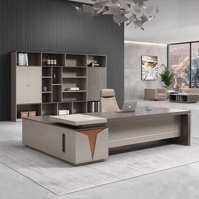 Modern Executive Wooden Desk for CEO image 1