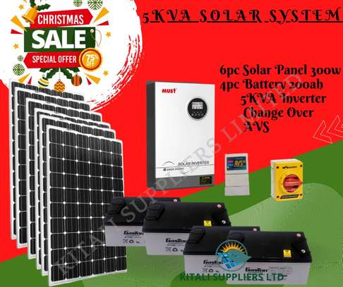 5kva solar system with gaston battery image 1