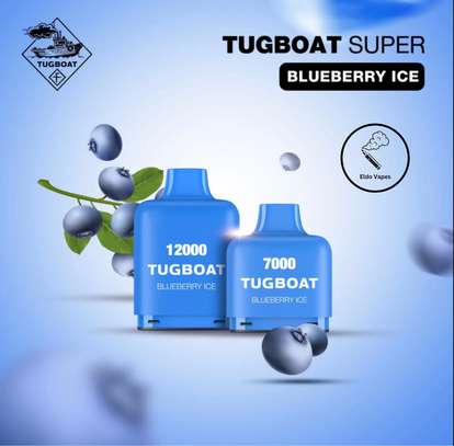 TUGBOAT SUPER 12000 Puffs POD – Blueberry Ice image 1