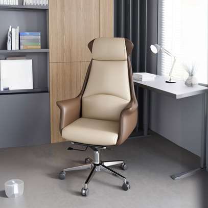 Office Chair: High Back Ivory Study Chair With Tilt Lock image 5