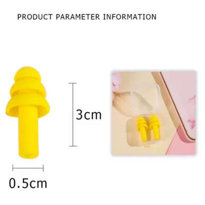 3 Silicone Ear Plugs With Plastic Box Reusable Hearing image 12