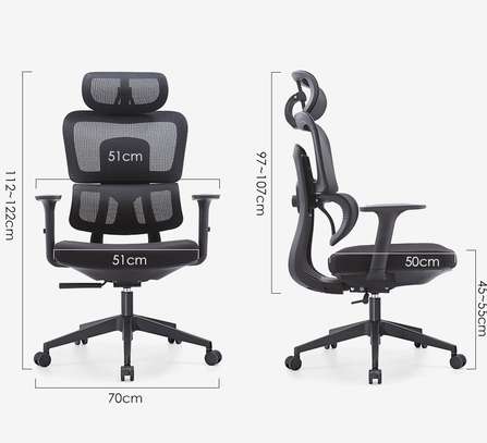 Office Chair: High Back Orthopedic Lumbar Support Chair image 2
