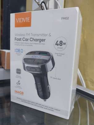 VIDVIE In-Car FM02 Wireless bluetooth FM Transmitter image 1